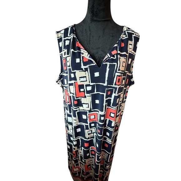 Geometric Sleeveless Dress size 2X - Picture 4 of 4